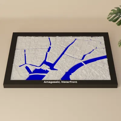 Amagasaki, Waterfront, Nhật Bản - Mô hình thu nhỏ 3D