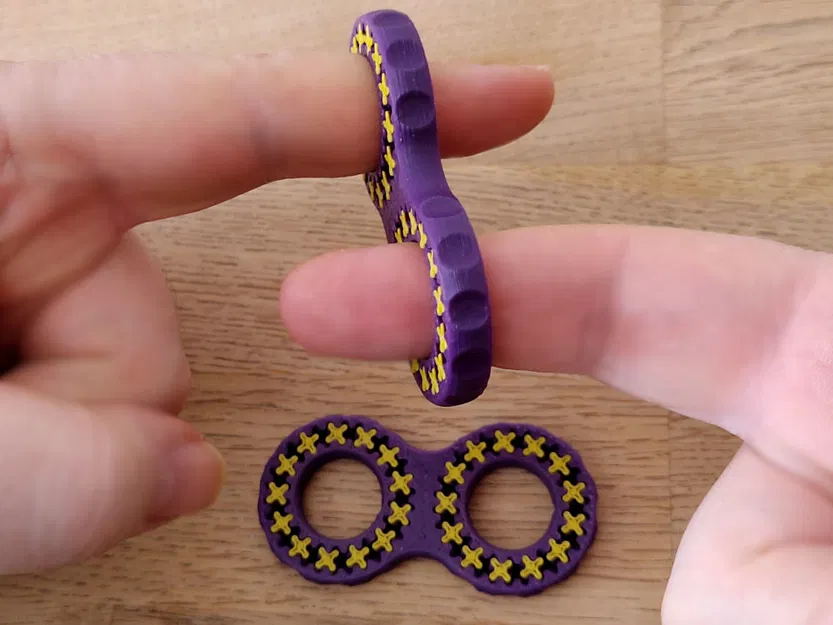 Nhẫn Đồ Chơi Quay Quay Bánh Răng Đôi - Image 1