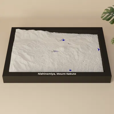 Nishinomiya, Mount Kabuto, Japan - 3D Miniature | Mô hình địa hình thu nhỏ 3D