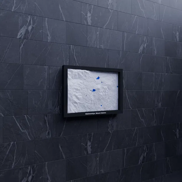 Nishinomiya, Mount Kabuto, Japan - 3D Miniature | Mô hình địa hình thu nhỏ 3D - Image 6