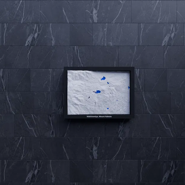 Nishinomiya, Mount Kabuto, Japan - 3D Miniature | Mô hình địa hình thu nhỏ 3D - Image 7