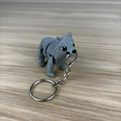 Móc Khóa Sói (Wolf Keychain)