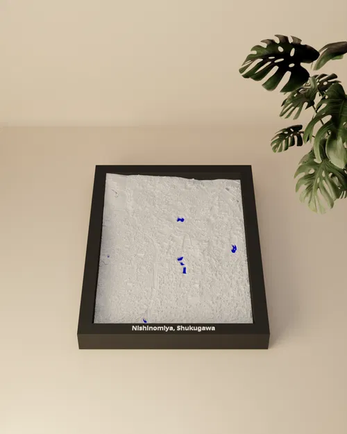 Nishinomiya, Shukugawa, Japan - Mô hình thu nhỏ 3D - Image 1