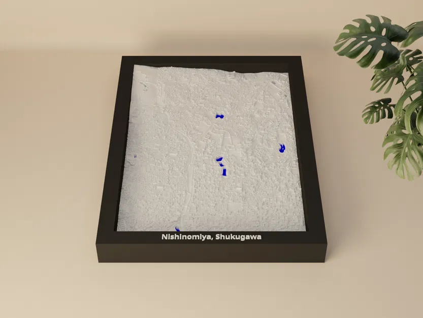 Nishinomiya, Shukugawa, Japan - Mô hình thu nhỏ 3D - Image 3