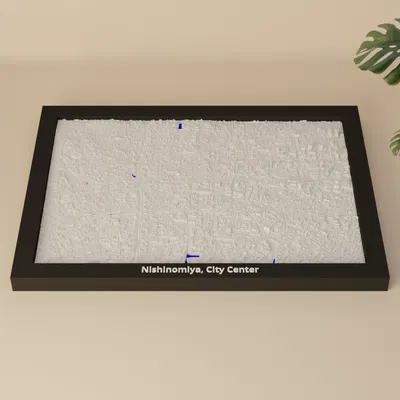 Nishinomiya, City Center, Japan - Mô hình 3D Miniature