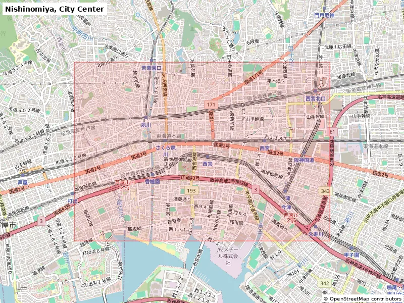 Nishinomiya, City Center, Japan - Mô hình 3D Miniature - Image 8