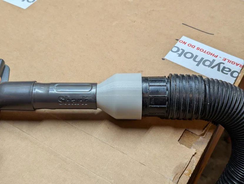 Adapter Rigid Shop Vac 2 1/4" sang phụ kiện Shark dạng taper (kèm STEP) - Image 1