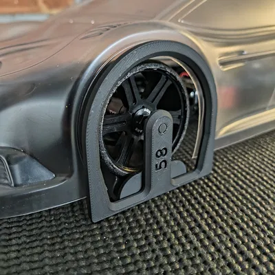 Dưỡng Vòm Bánh (Wheel Arch) 58mm cho Touring Car Dùng Foam Tire