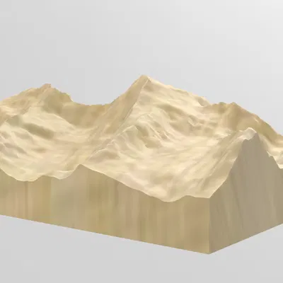 Địa hình núi (Topography) - Manaslu