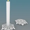 CANDLESTICK-SNOWFLAKE – Chân nến hình bông tuyết - Thumbnail 1