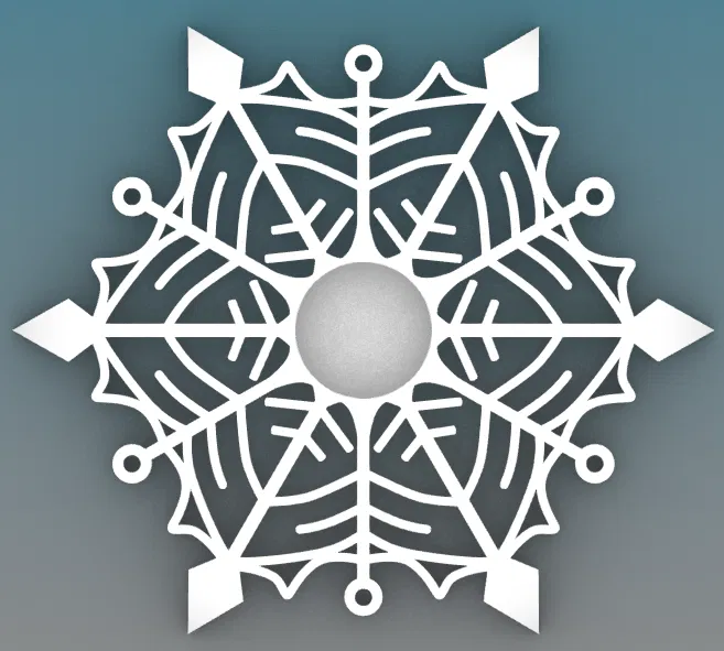CANDLESTICK-SNOWFLAKE – Chân nến hình bông tuyết - Image 2