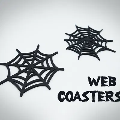 Lót Ly Mạng Nhện Halloween (Halloween Spider Web Coasters)