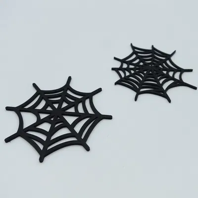Lót Ly Mạng Nhện Halloween (Halloween Spider Web Coasters)