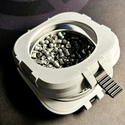 Hộp bảo vệ bền chắc cho lon pellet súng hơi (airgun) 500 viên