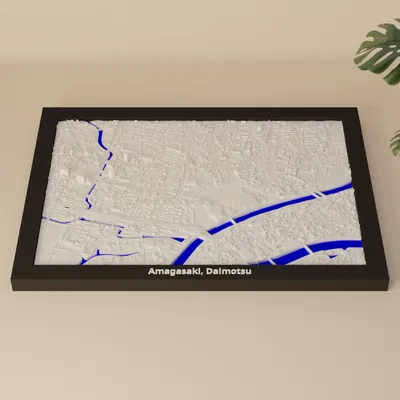 Amagasaki, Daimotsu, Nhật Bản - Mô hình thu nhỏ 3D