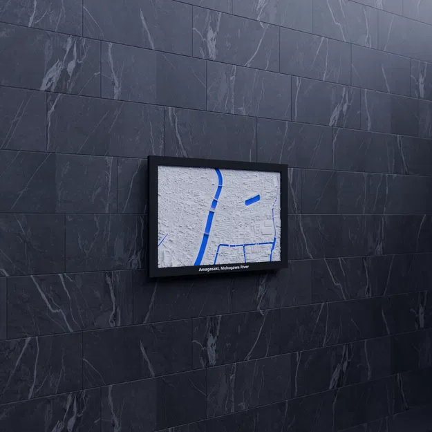 Amagasaki, sông Mukogawa, Nhật Bản - Mô hình thu nhỏ 3D - Image 7