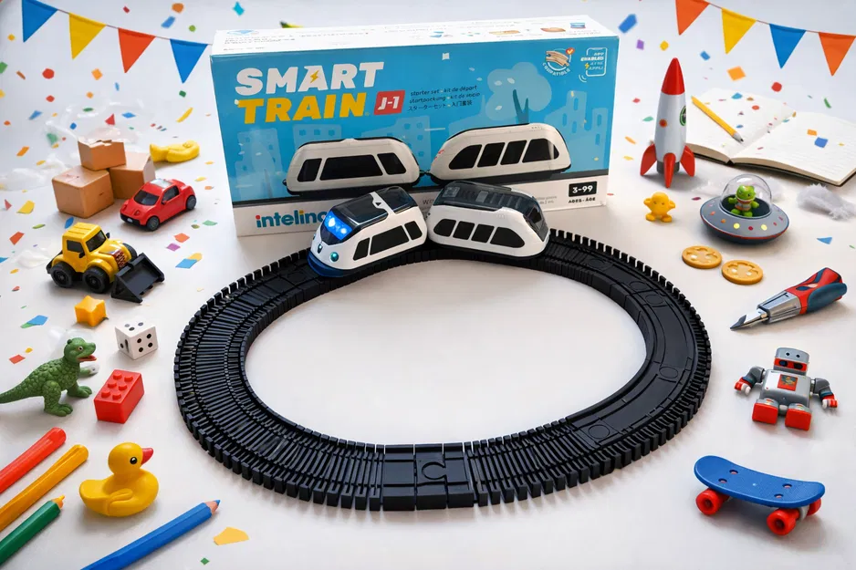 Đường ray tàu Intelino (Intelino train tracks) dạng mô-đun - Image 1