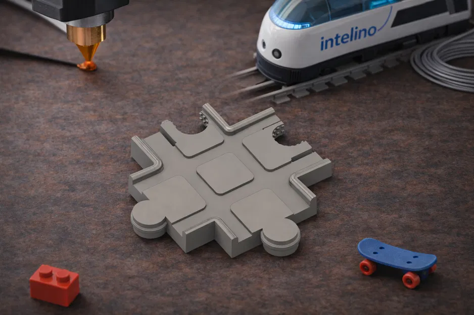 Đường ray tàu Intelino (Intelino train tracks) dạng mô-đun - Image 7