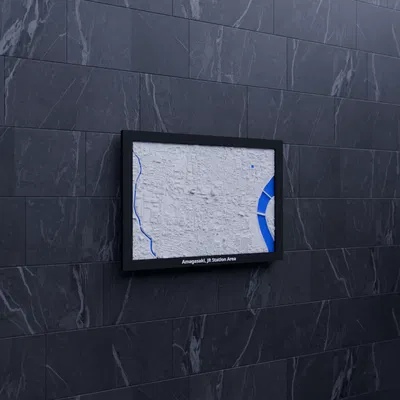 Amagasaki, Khu vực Ga JR, Nhật Bản - Mô hình 3D Mini