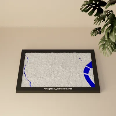 Amagasaki, Khu vực Ga JR, Nhật Bản - Mô hình 3D Mini