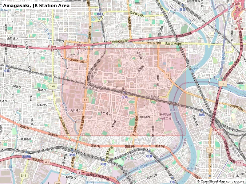 Amagasaki, Khu vực Ga JR, Nhật Bản - Mô hình 3D Mini - Image 8