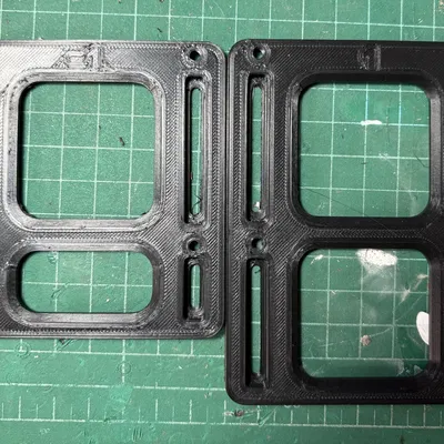 Ngàm gắn PSU MeanWell UHP-500-XX cho Voron 2.4 lên DIN Rail