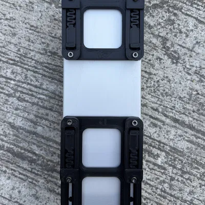 Ngàm gắn PSU MeanWell UHP-500-XX cho Voron 2.4 lên DIN Rail