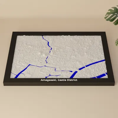 Amagasaki, Castle District (Nhật Bản) - Mô hình 3D Miniature