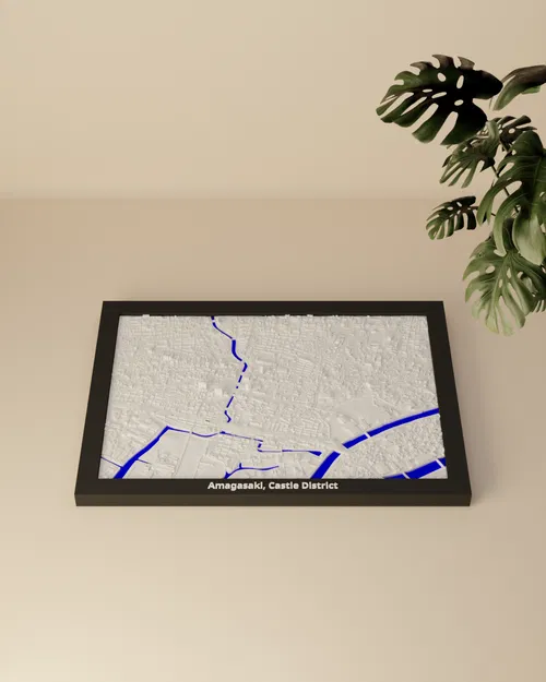 Amagasaki, Castle District (Nhật Bản) - Mô hình 3D Miniature - Image 2