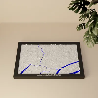 Amagasaki, Castle District (Nhật Bản) - Mô hình 3D Miniature