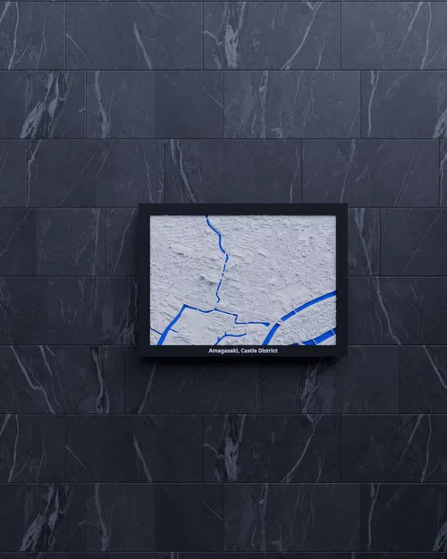 Amagasaki, Castle District (Nhật Bản) - Mô hình 3D Miniature - Image 4