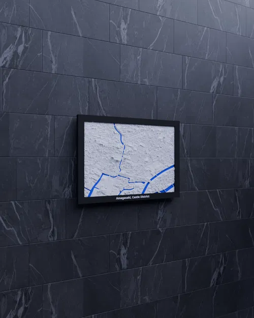 Amagasaki, Castle District (Nhật Bản) - Mô hình 3D Miniature - Image 5