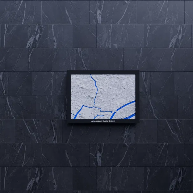 Amagasaki, Castle District (Nhật Bản) - Mô hình 3D Miniature - Image 7