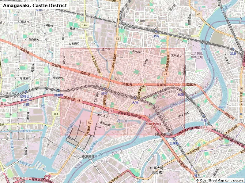 Amagasaki, Castle District (Nhật Bản) - Mô hình 3D Miniature - Image 8