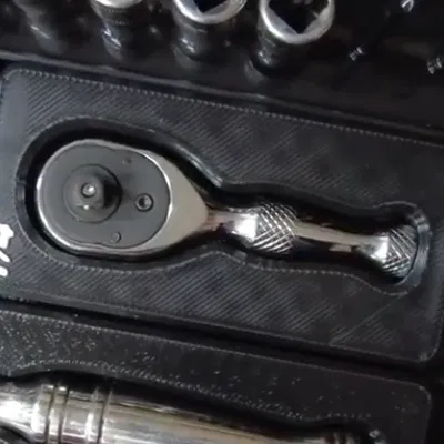 Khay đựng Duratech Stubby Rachet 1/4" & 3/8" (không Gridfinity)