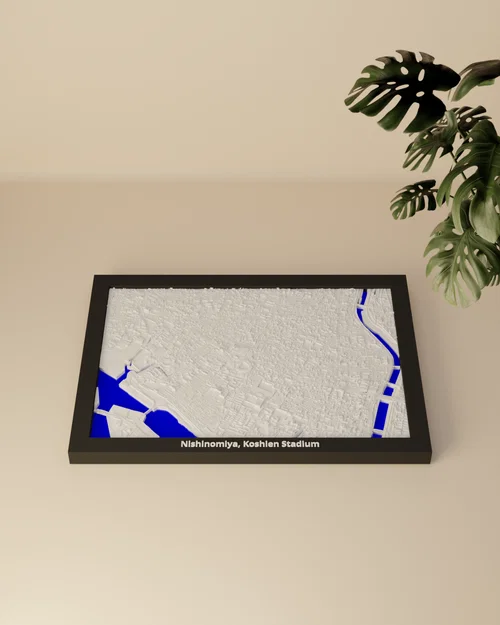 Nishinomiya, Koshien Stadium, Nhật Bản - Mô hình thu nhỏ 3D - Image 4