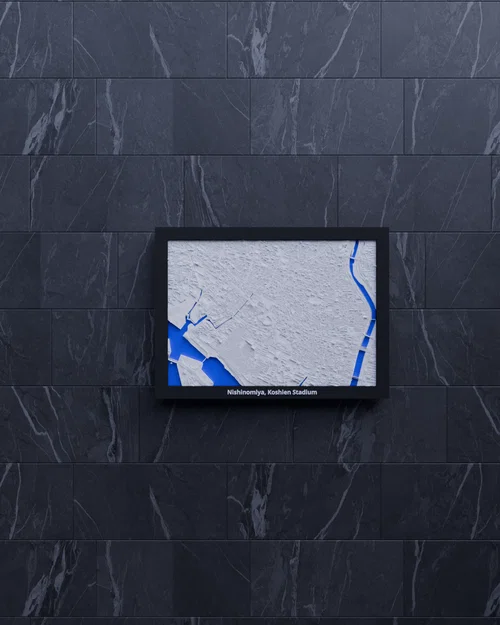 Nishinomiya, Koshien Stadium, Nhật Bản - Mô hình thu nhỏ 3D - Image 5