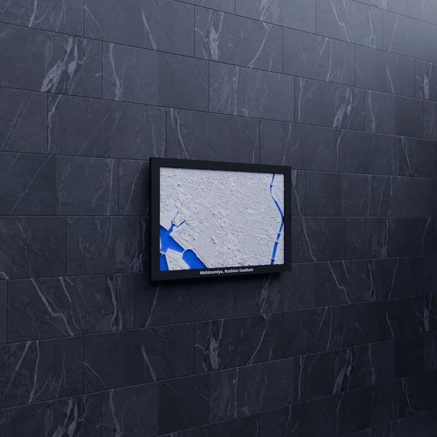 Nishinomiya, Koshien Stadium, Nhật Bản - Mô hình thu nhỏ 3D - Image 6