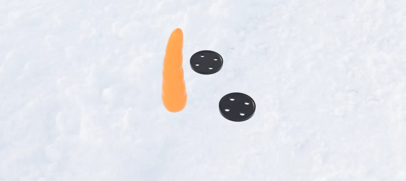 Bộ Mặt Người Tuyết (Snowman Face Kit) - Image 1