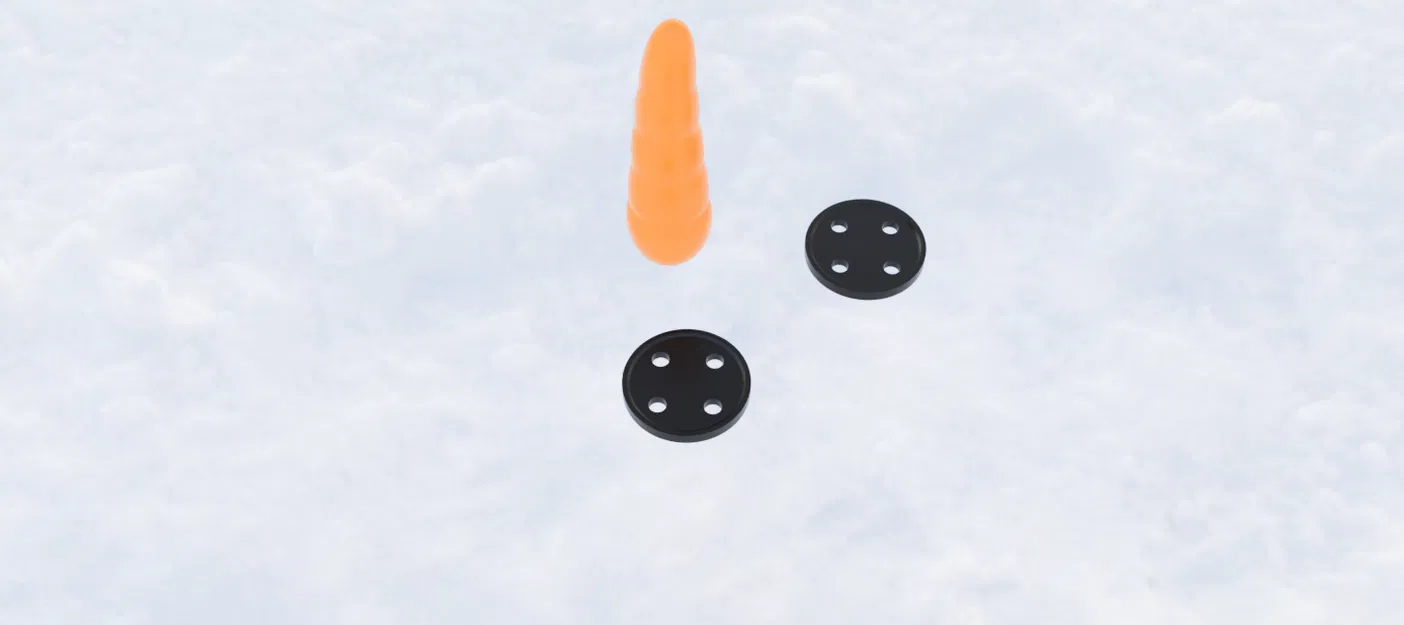 Bộ Mặt Người Tuyết (Snowman Face Kit) - Image 2