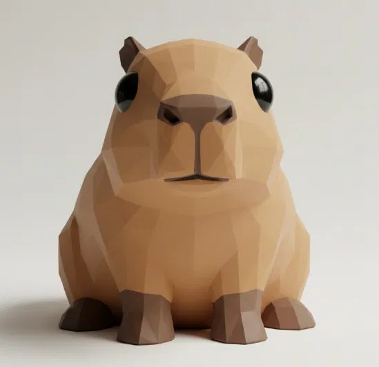 Capybara Low Poly - Image 1