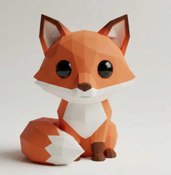 Cáo low poly - Image 1