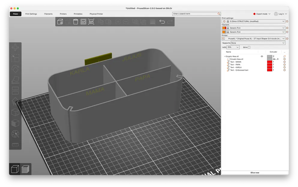 Ikea Tisken Basket Insert – Miếng chia ngăn phân loại cho giỏ TISKEN - Image 2