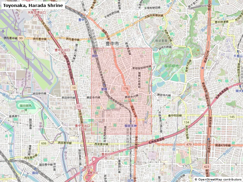 Toyonaka, Harada Shrine, Nhật Bản - Mô hình 3D thu nhỏ - Image 8