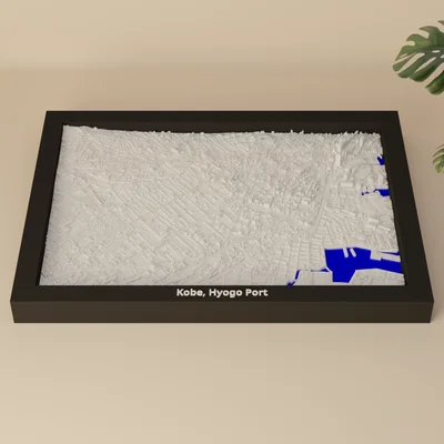 Kobe, Hyogo Port, Nhật Bản - Mô hình 3D thu nhỏ