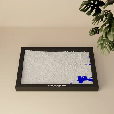 Kobe, Hyogo Port, Nhật Bản - Mô hình 3D thu nhỏ