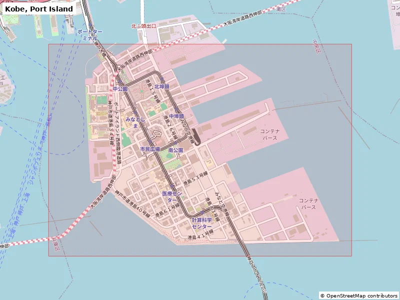 Kobe, Port Island, Nhật Bản - Mô hình thu nhỏ 3D - Image 8