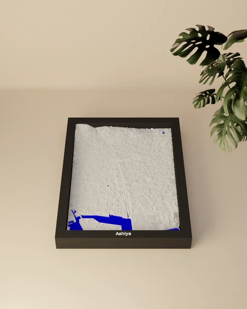 Ashiya, Nhật Bản - Mô hình thu nhỏ 3D - Image 1