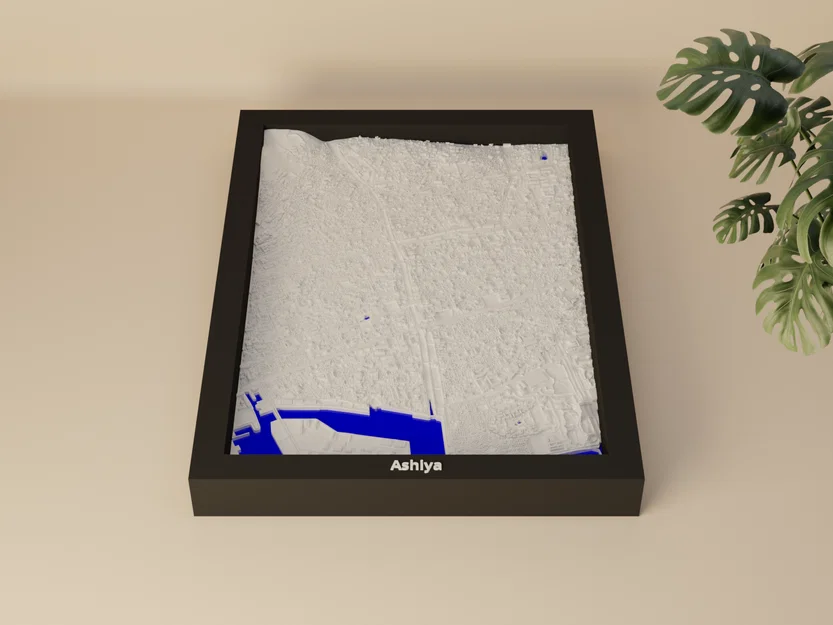 Ashiya, Nhật Bản - Mô hình thu nhỏ 3D - Image 3