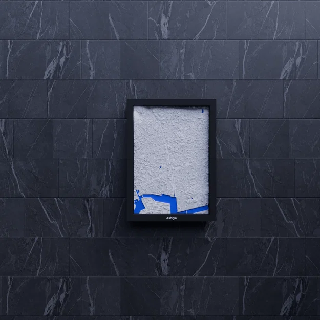 Ashiya, Nhật Bản - Mô hình thu nhỏ 3D - Image 7